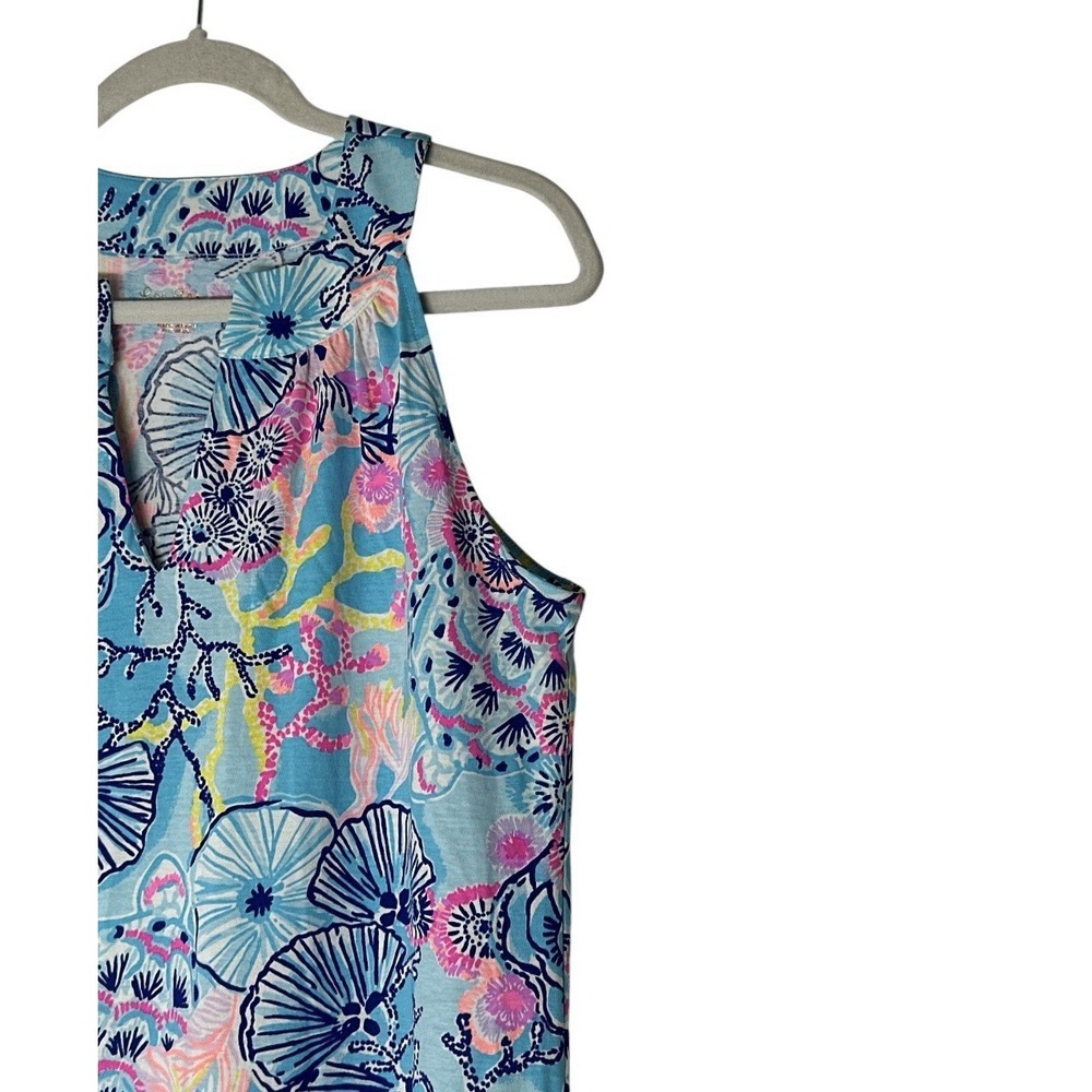 Lilly Pulitzer Ross Shift Dress Women's Medium Bali Blue Once Upon A Tide NWOT - Picture 6 of 8